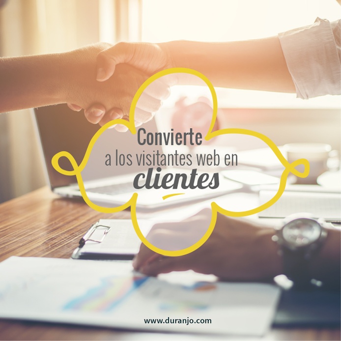 Convierte a los visitantes web en clientes