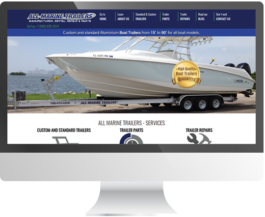 slider imagen pagina All Marine Trailers