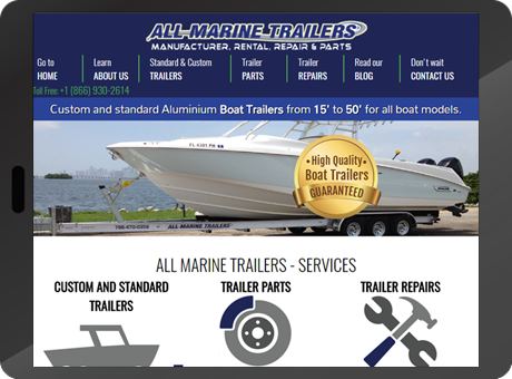 slider imagen pagina All Marine Trailers